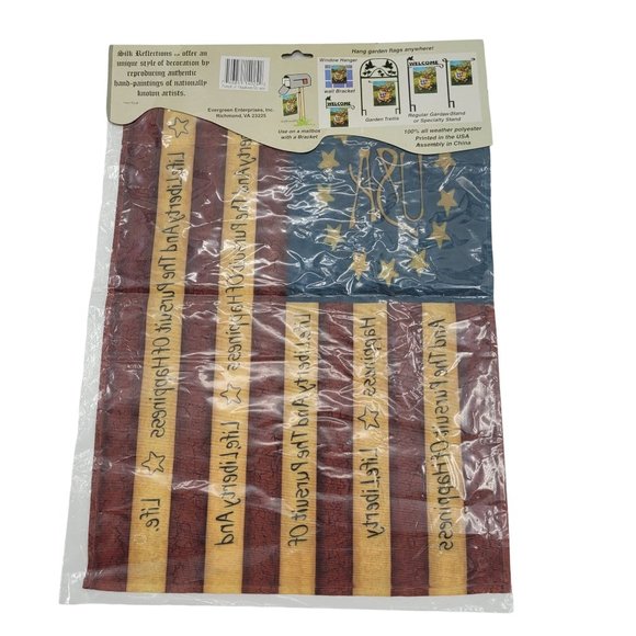 NOS Garden Mailbox American Flag 12 x 16 inches - Picture 2 of 3